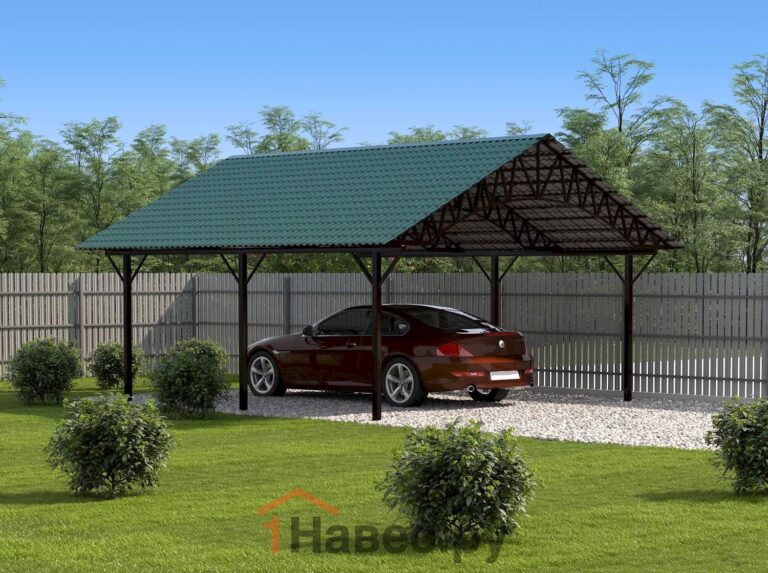 Двускатные навесы